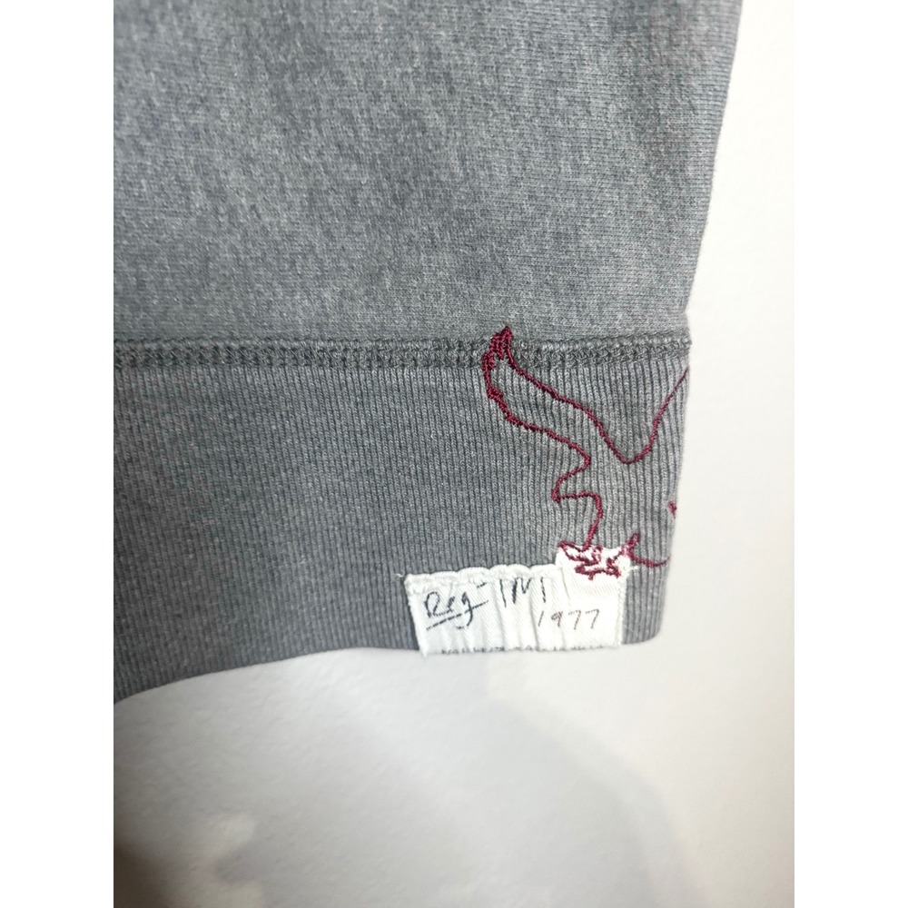 American Eagle Eagle Fleece Gray Pullover Hoodie Men's Medium M - Picture 8 of 9